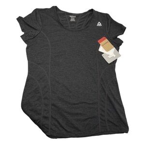 Reebok women’s size medium Activewear Top, dark grey color